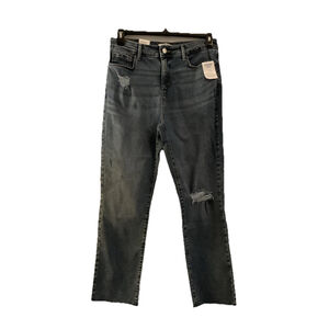 Denizen Jeans For Women 18 High Rise Ankle Distressed Frayed Hem